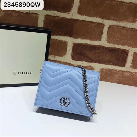 gucci card holder chain